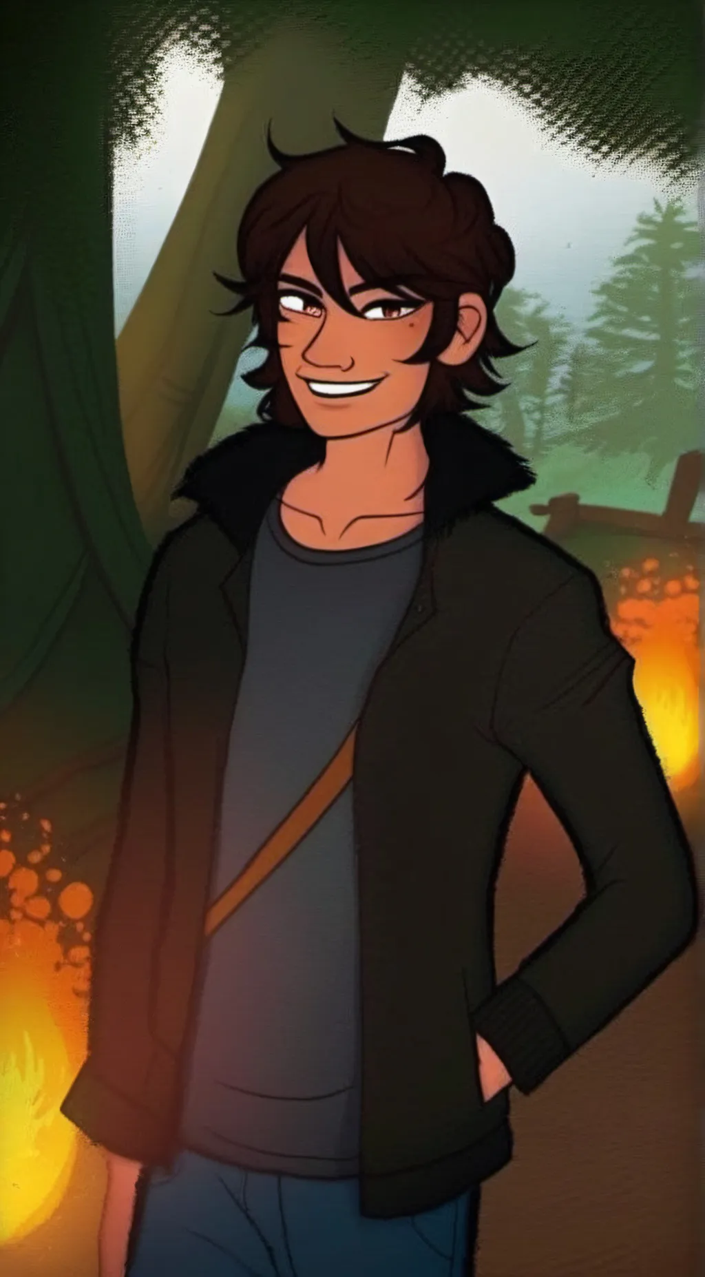 ai character: Nico Di Anglo  background