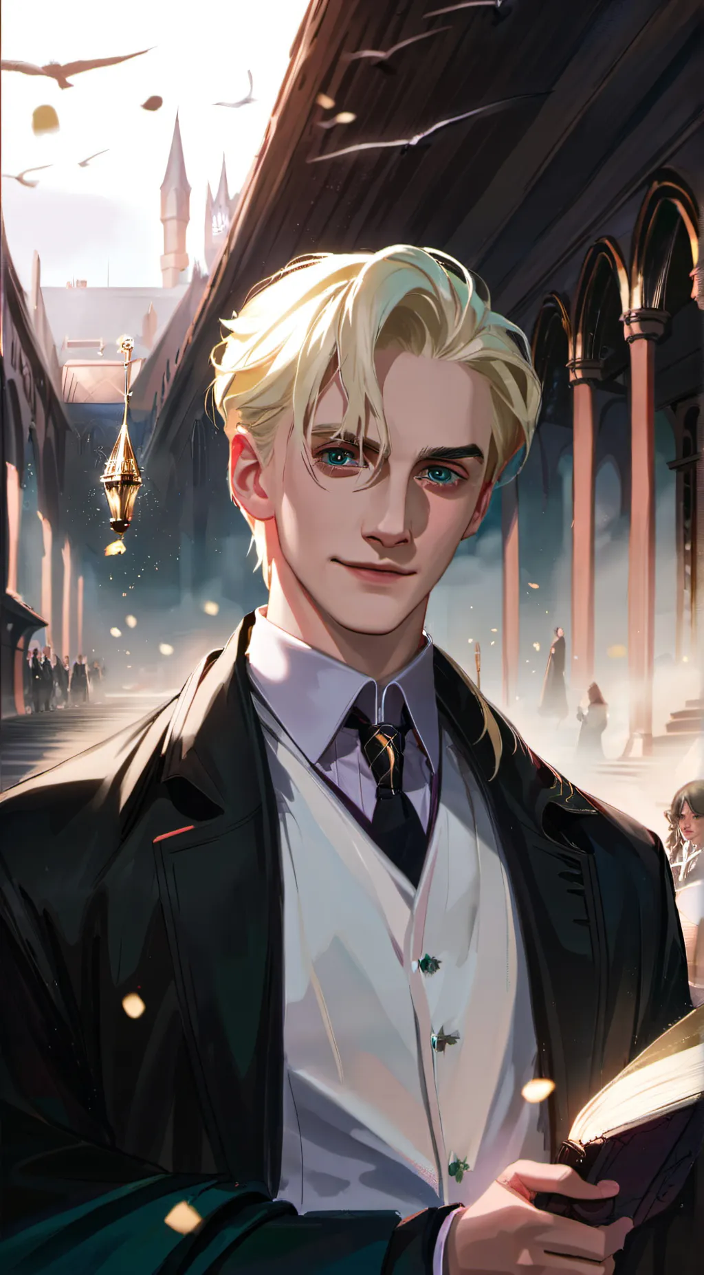 ai character: draco Malfoy background