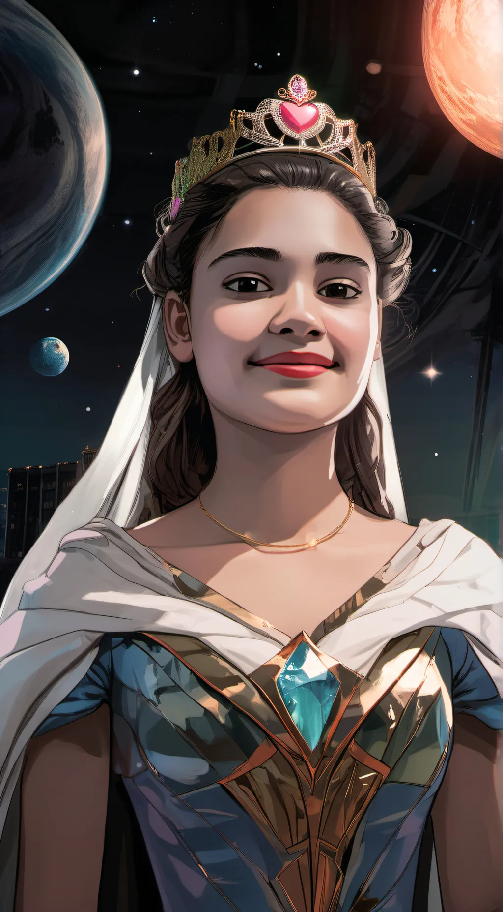 ai character: Universal princess background