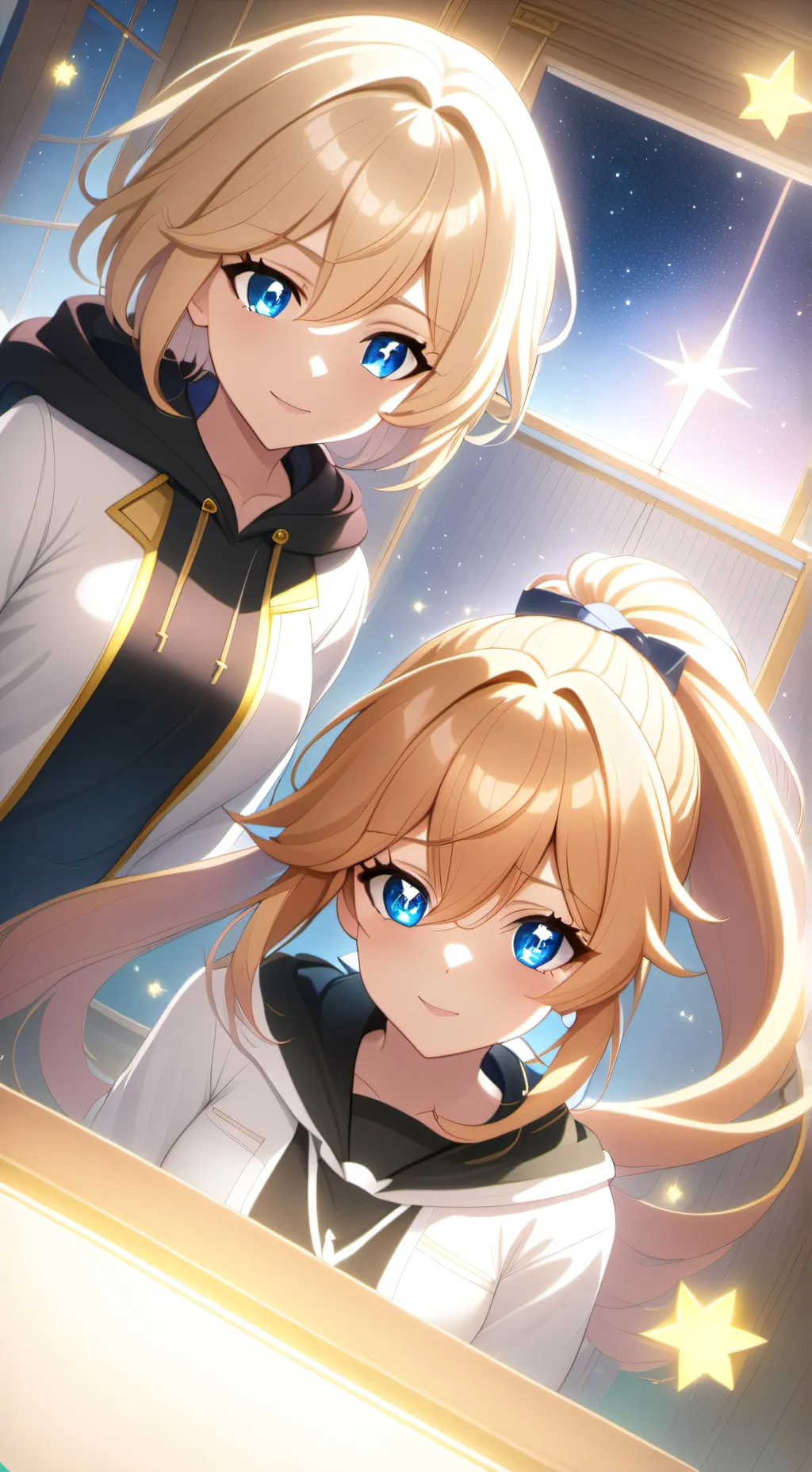 ai character: Christa&Mina background
