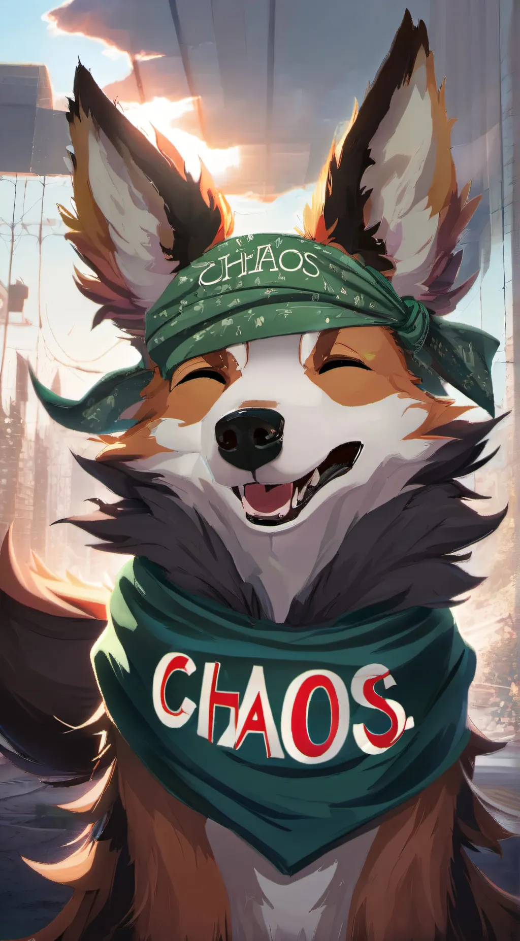 ai character: chaos the fox background