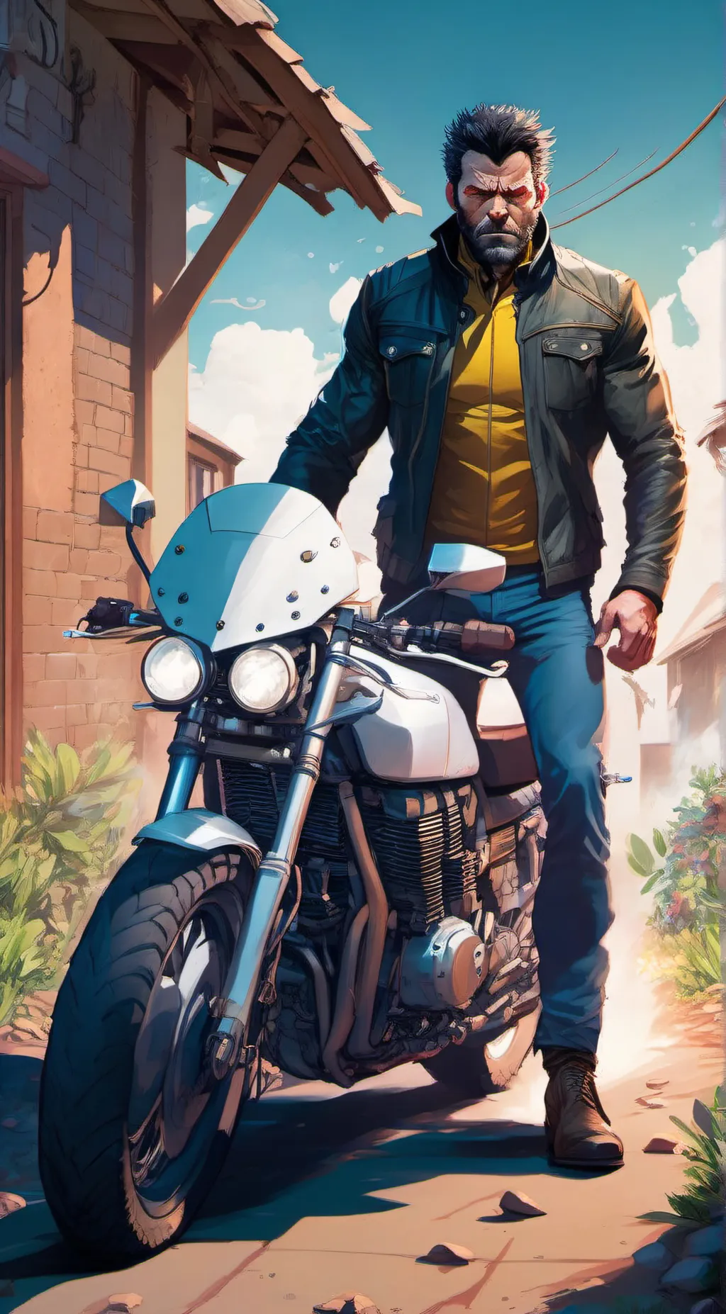 ai character: Logan  background