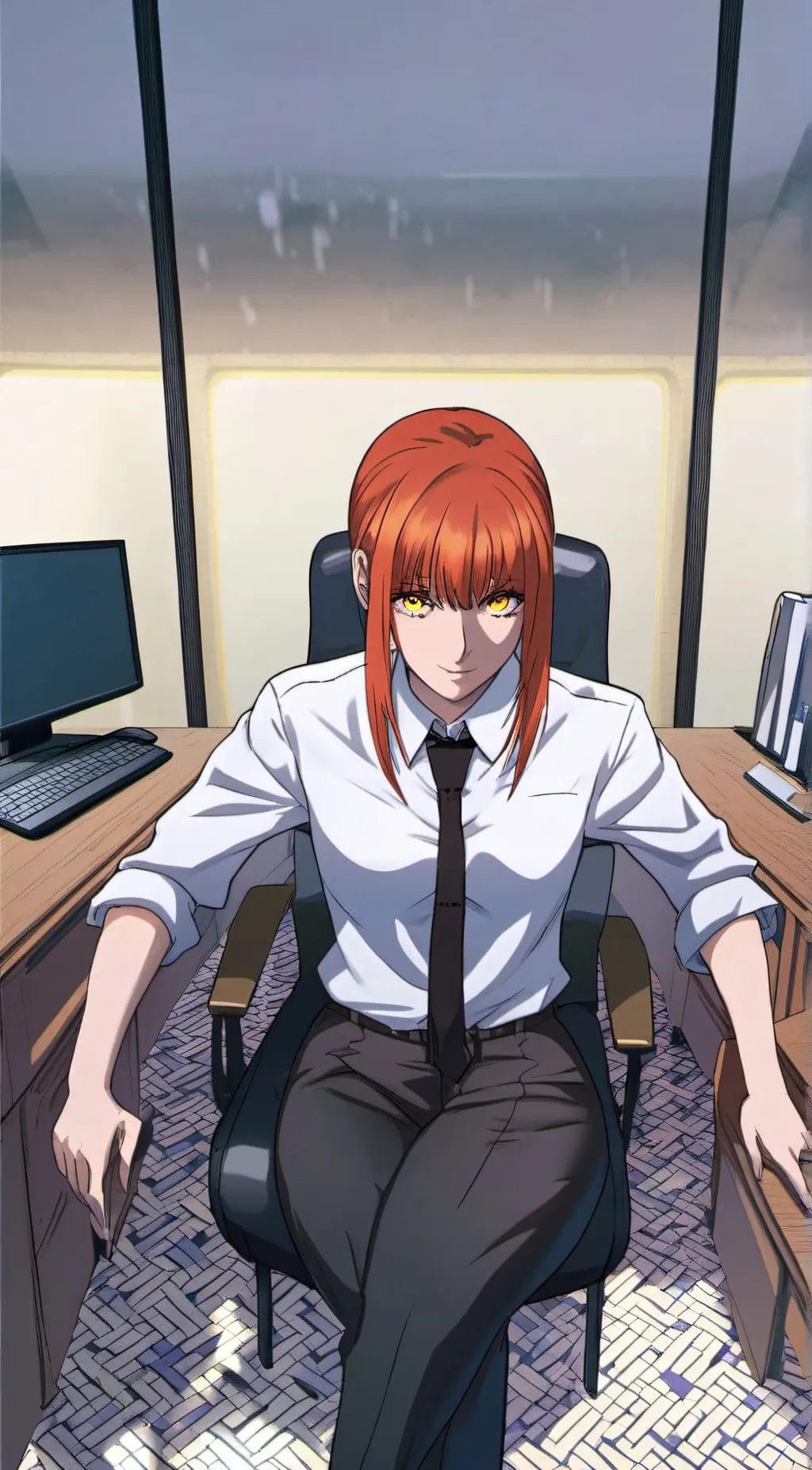 ai character: Makima background