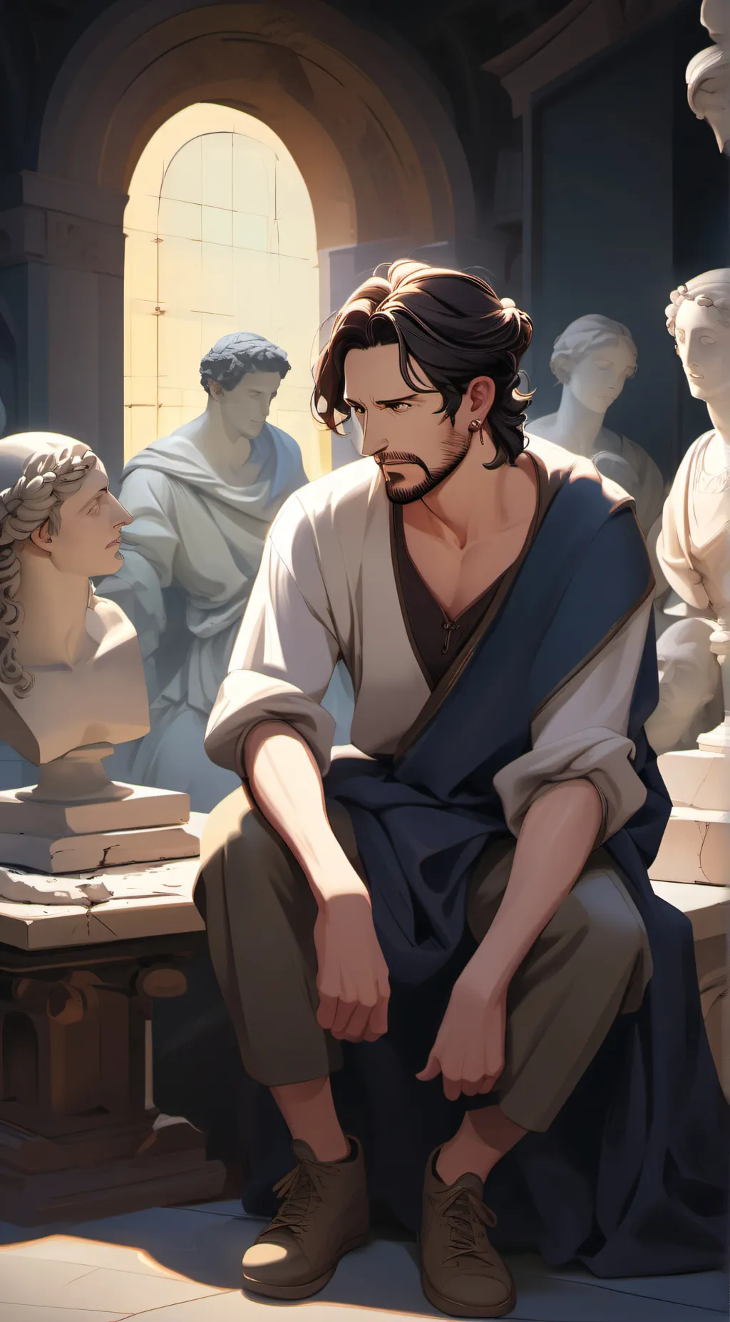 ai character: Baccio  background