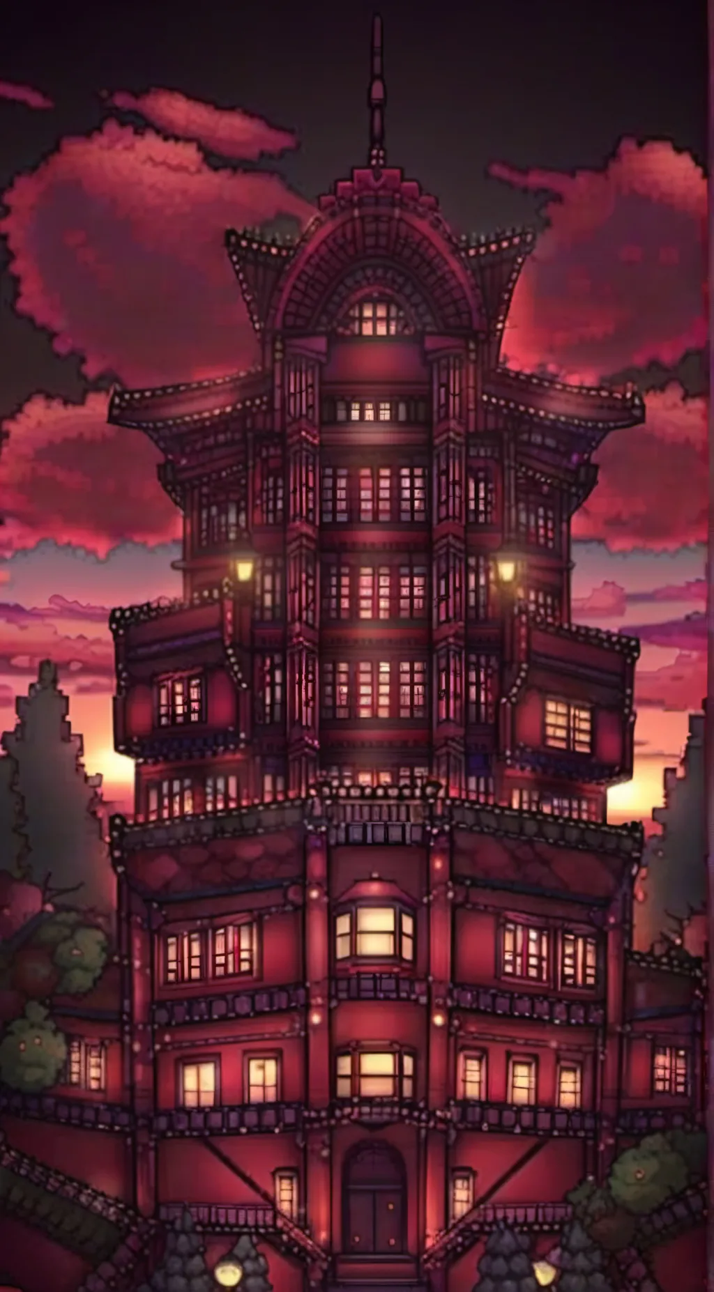 ai character: Hazbin Hotel background