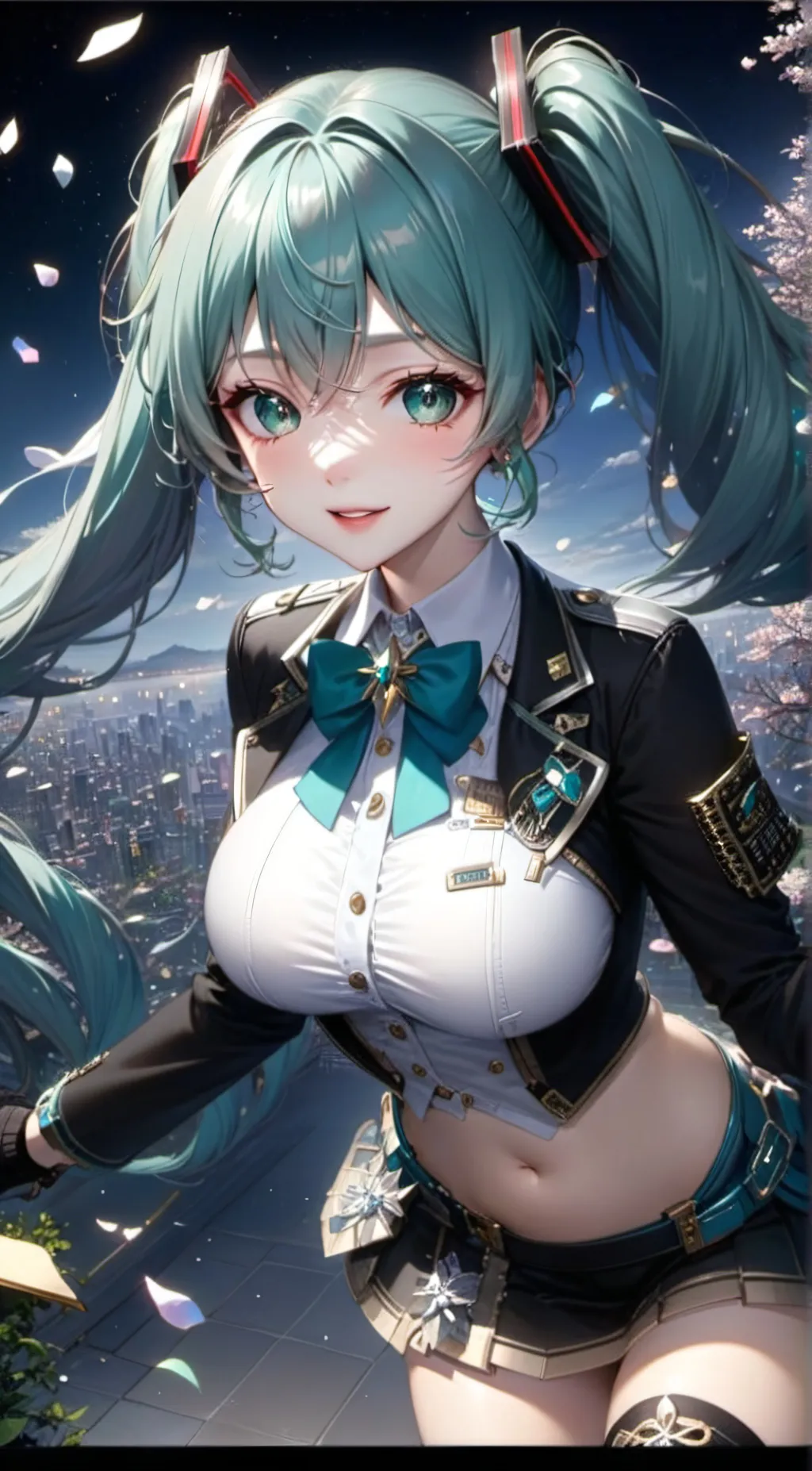 ai character: hatsune miku background