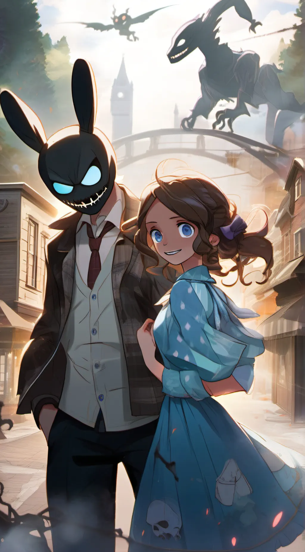 ai character: Bonnie .EXE. background