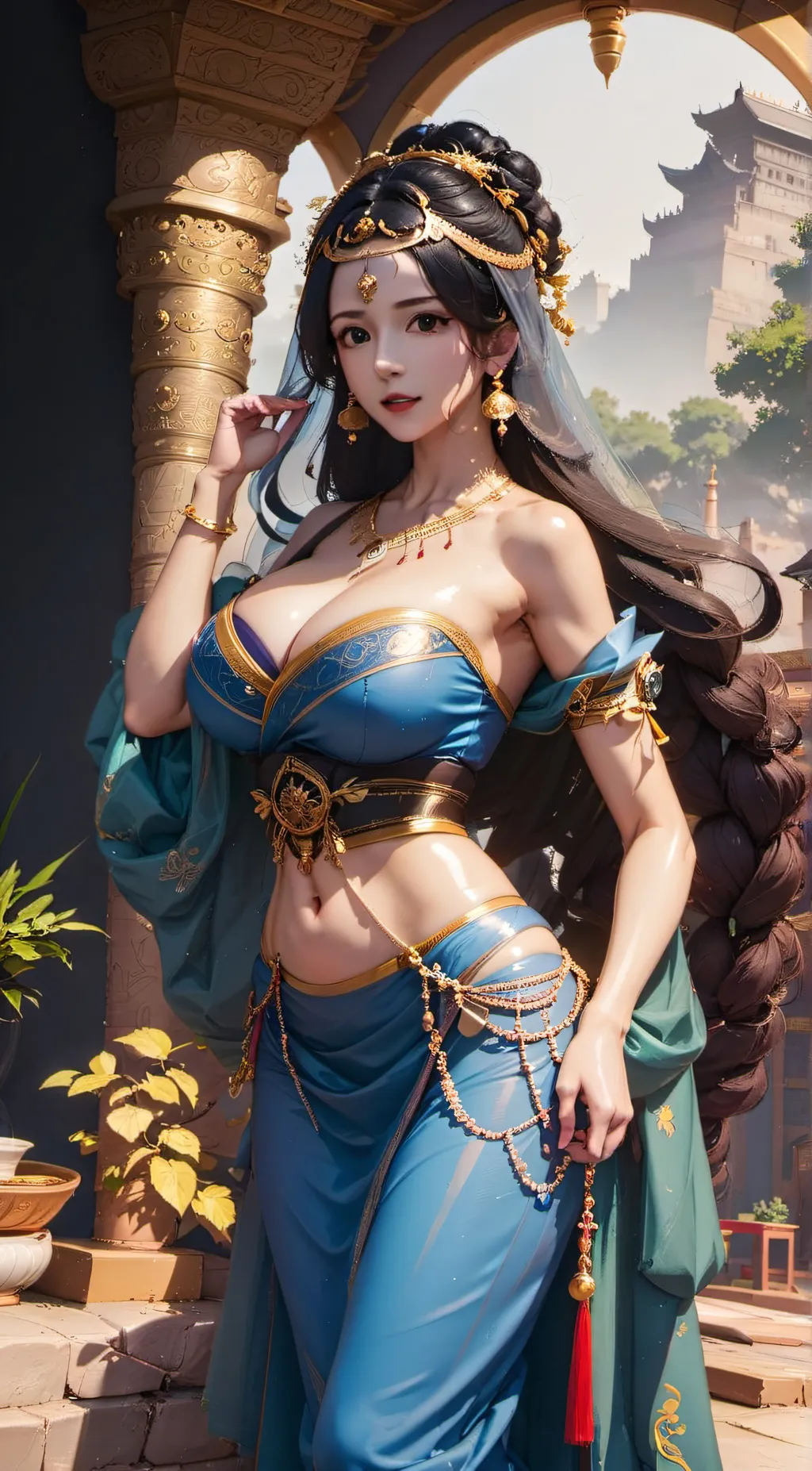 ai character: 蔡文姬 background