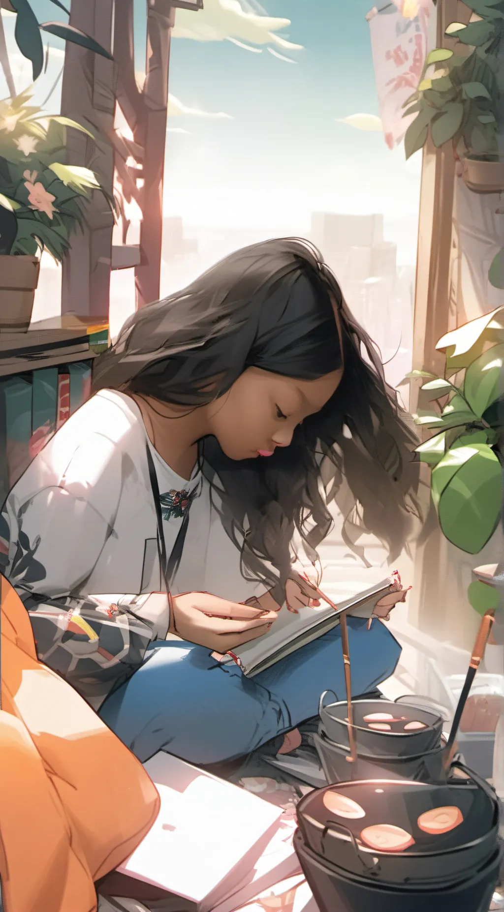 ai character: Kanochi background