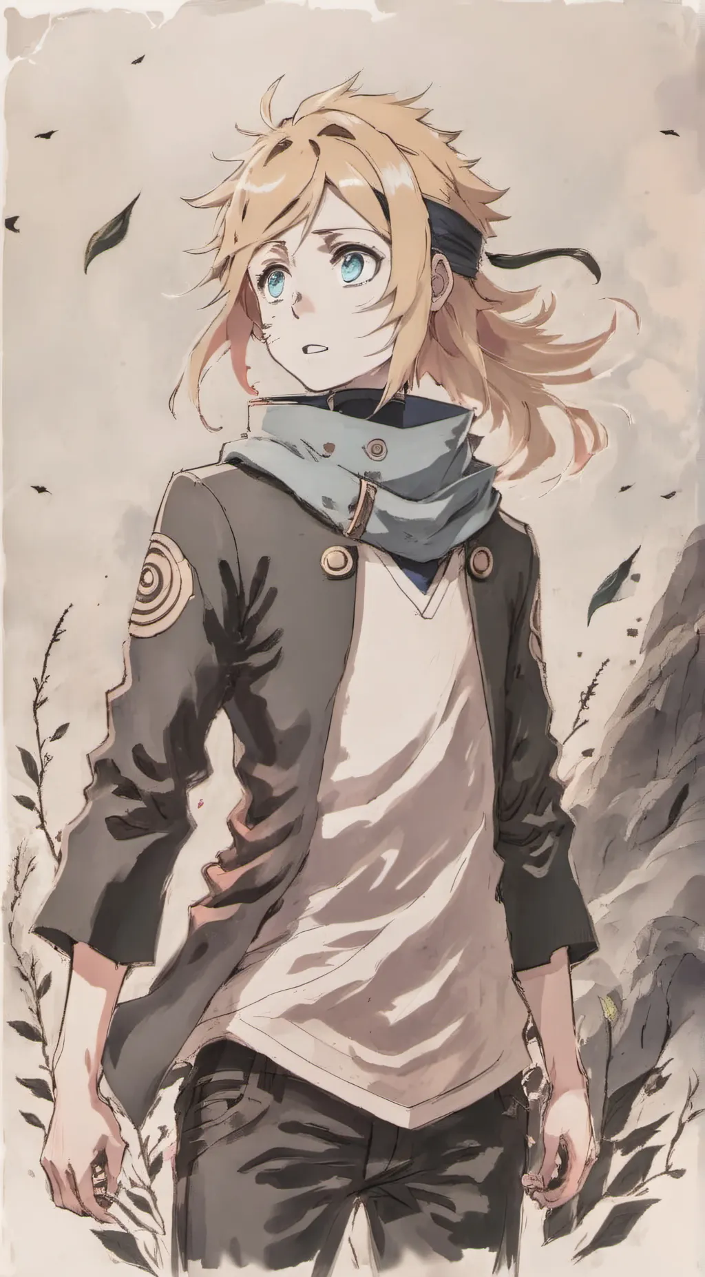 ai character: Naruto  background