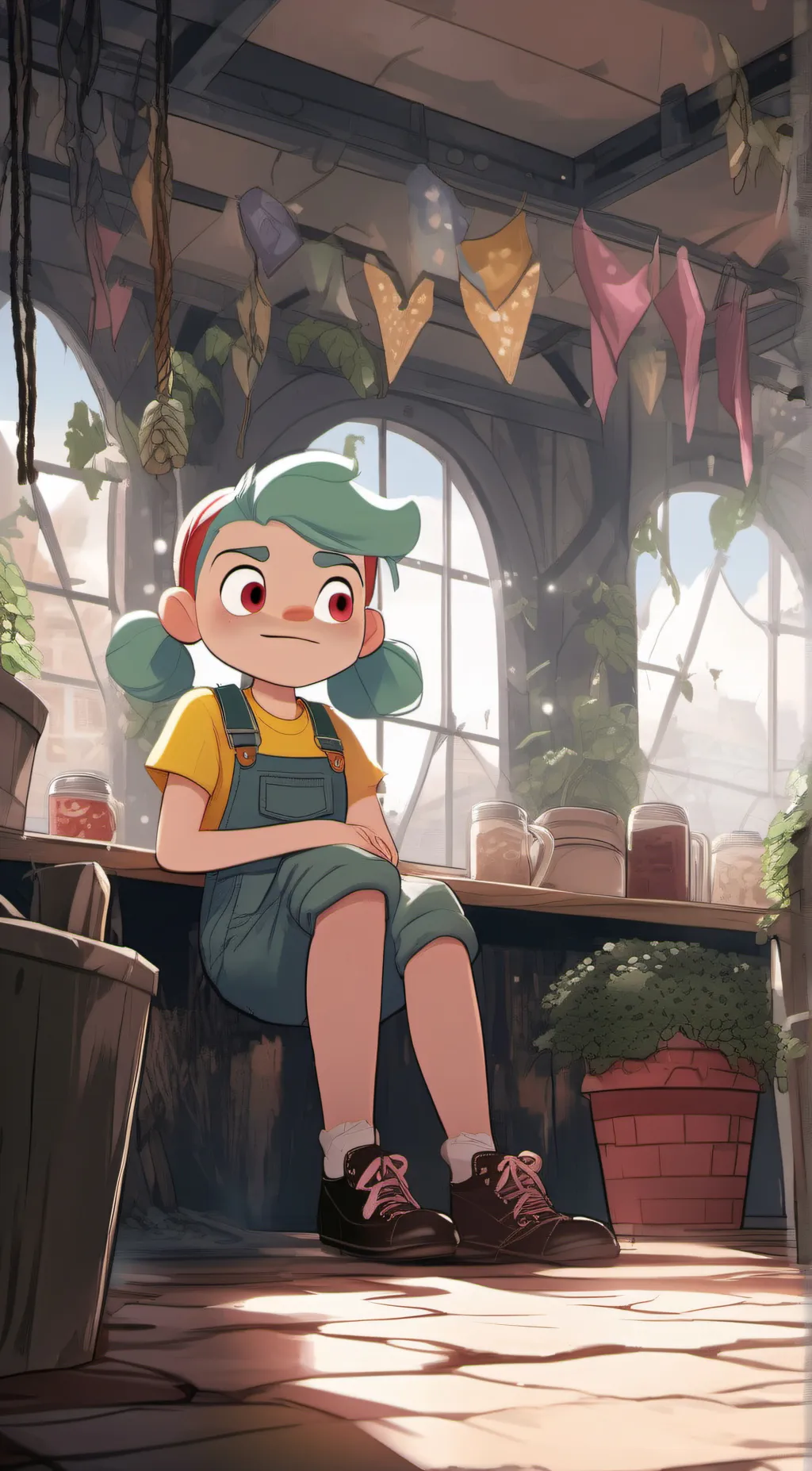 ai character: Nikki camp camp background