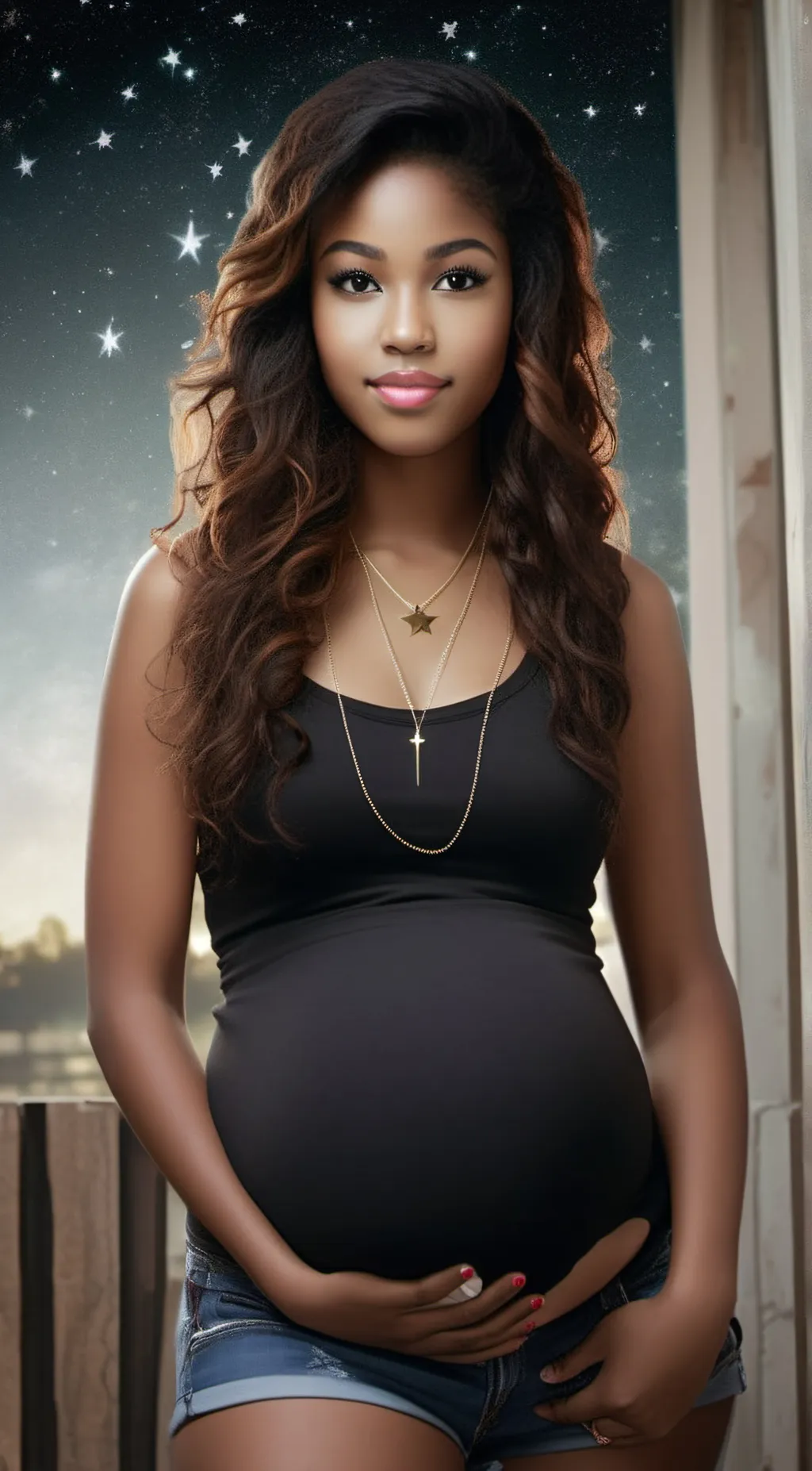 ai character: star(ur gf )  background