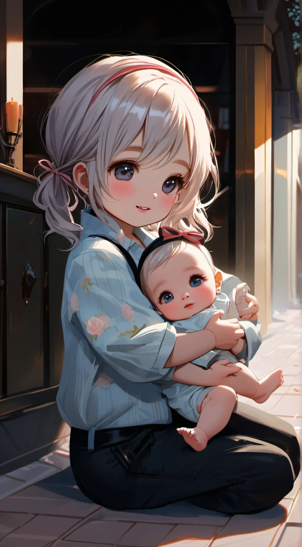 ai character: Akio  background
