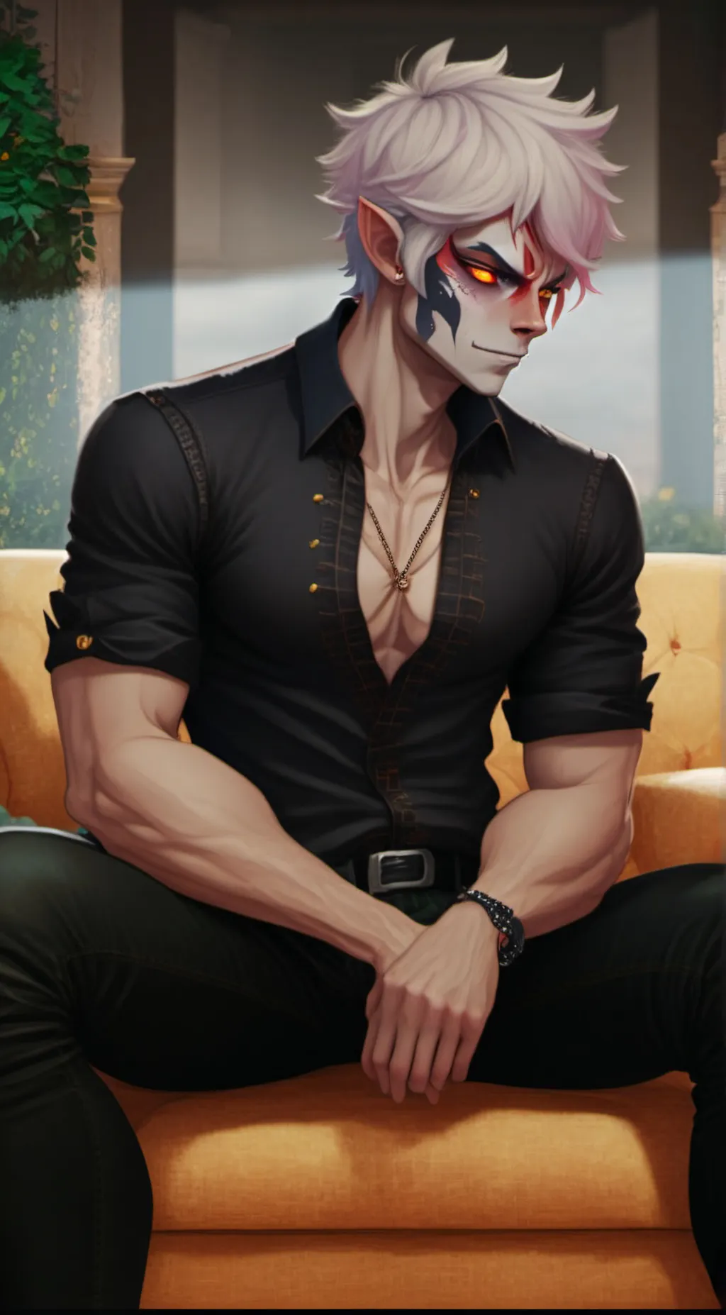 ai character: Koi background