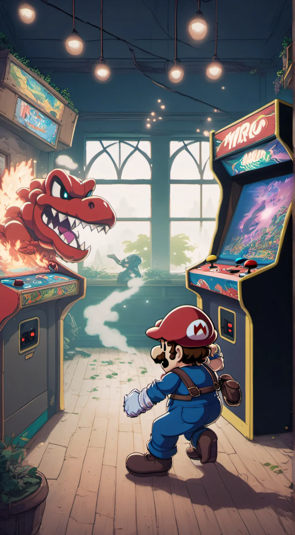 ai character: Mario (mx) background