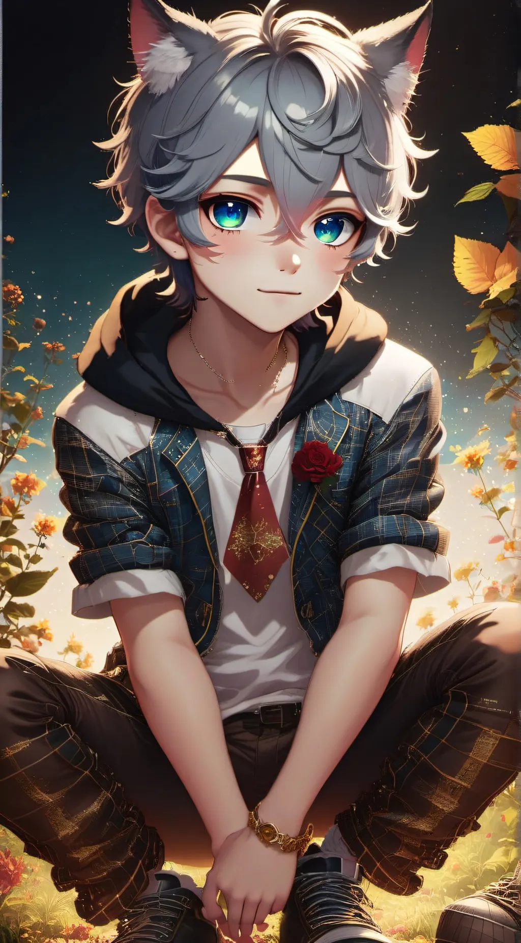 ai character: catboy jack background