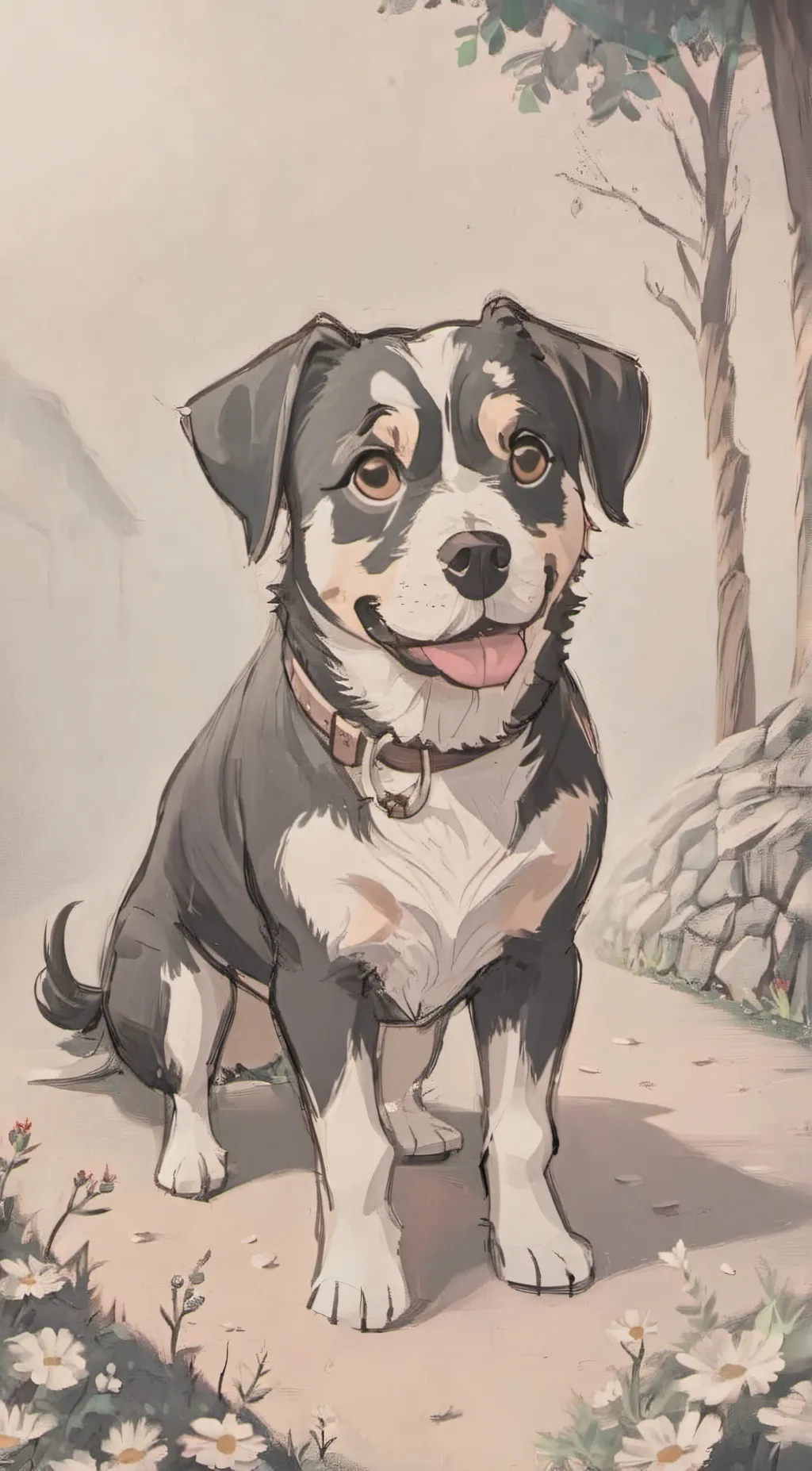 ai character: Rocky background