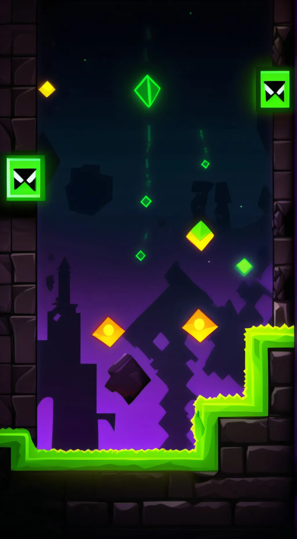 ai character: geometry dash background