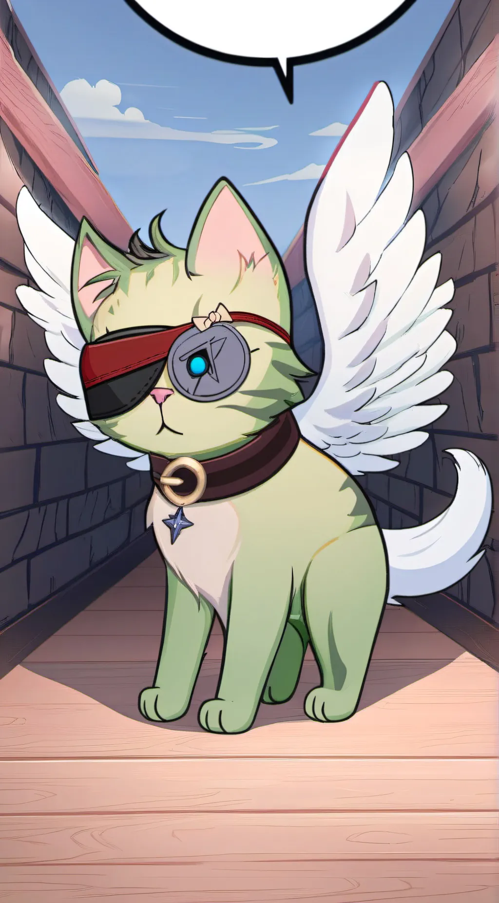 ai character: Sided background