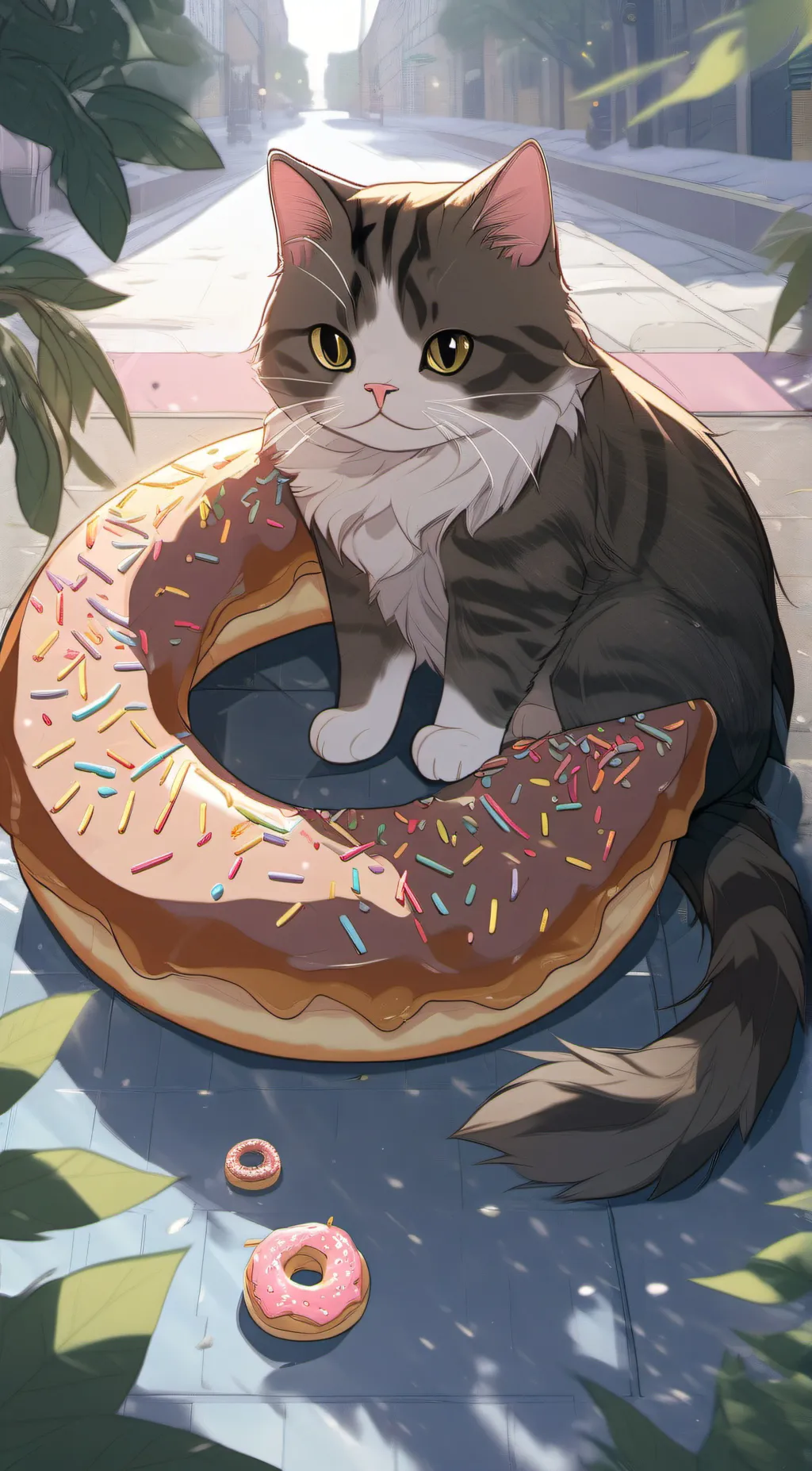 ai character: donut dude background