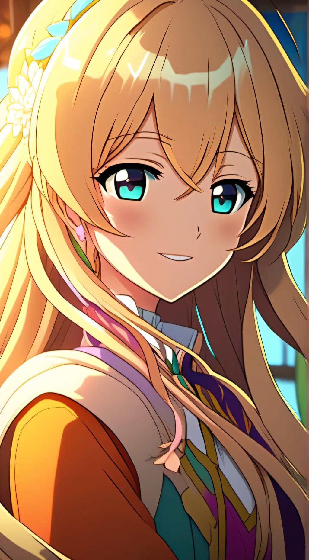 ai character: Rosy background