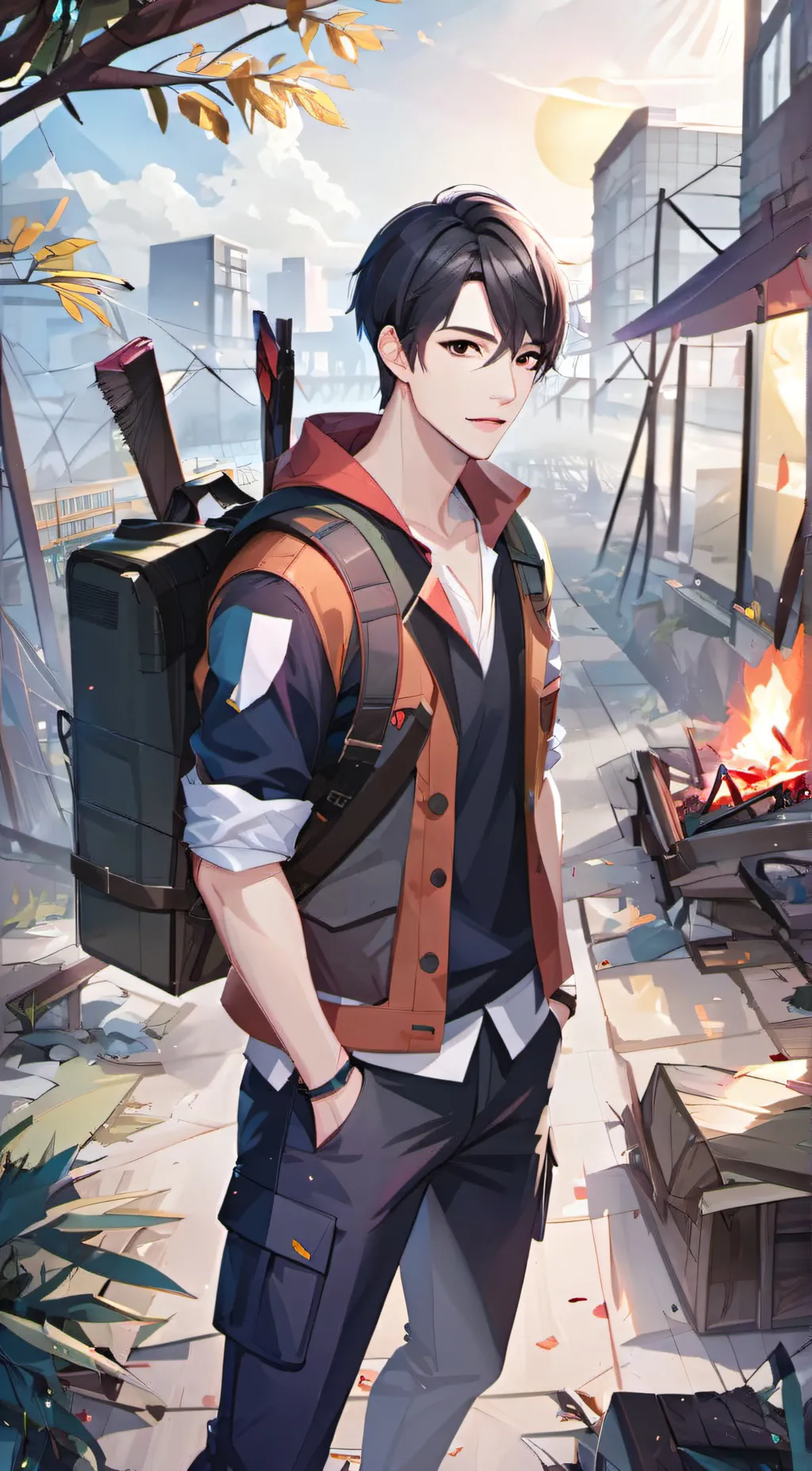 ai character: Max background