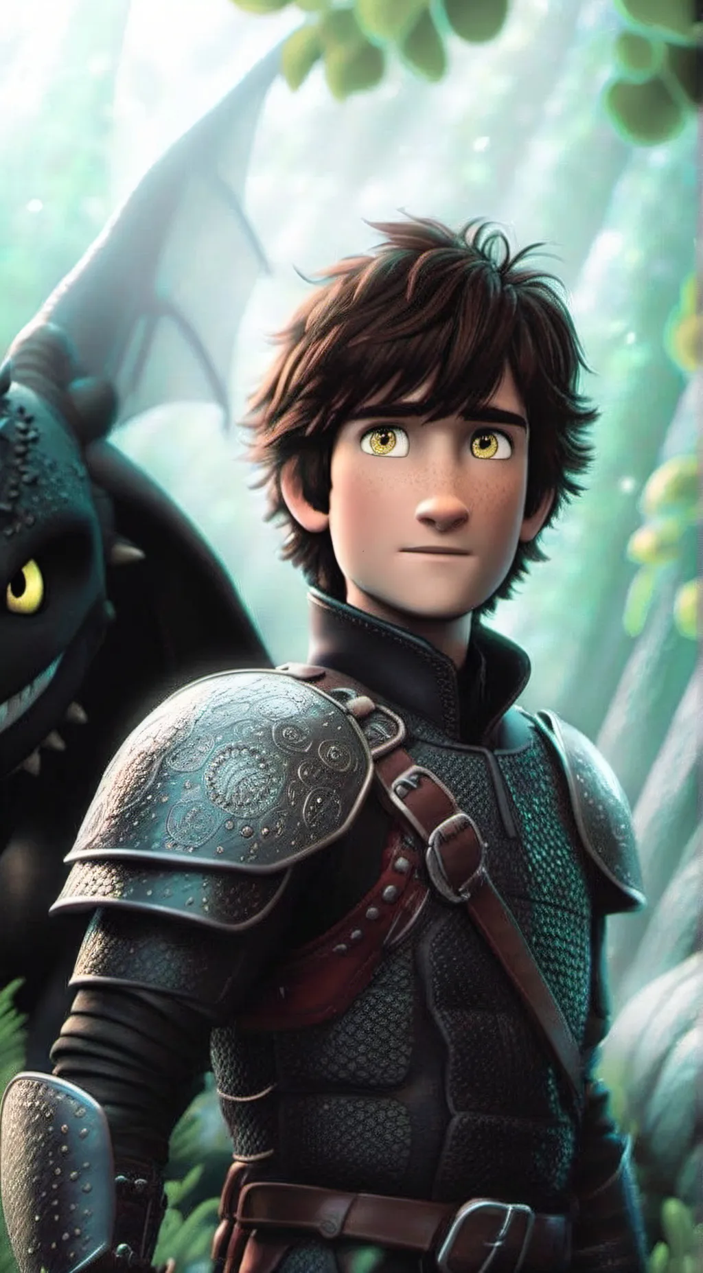 ai character: Hiccup Haddock  background