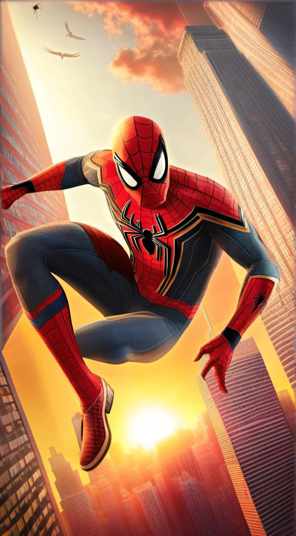 ai character: SPIDER MAN background