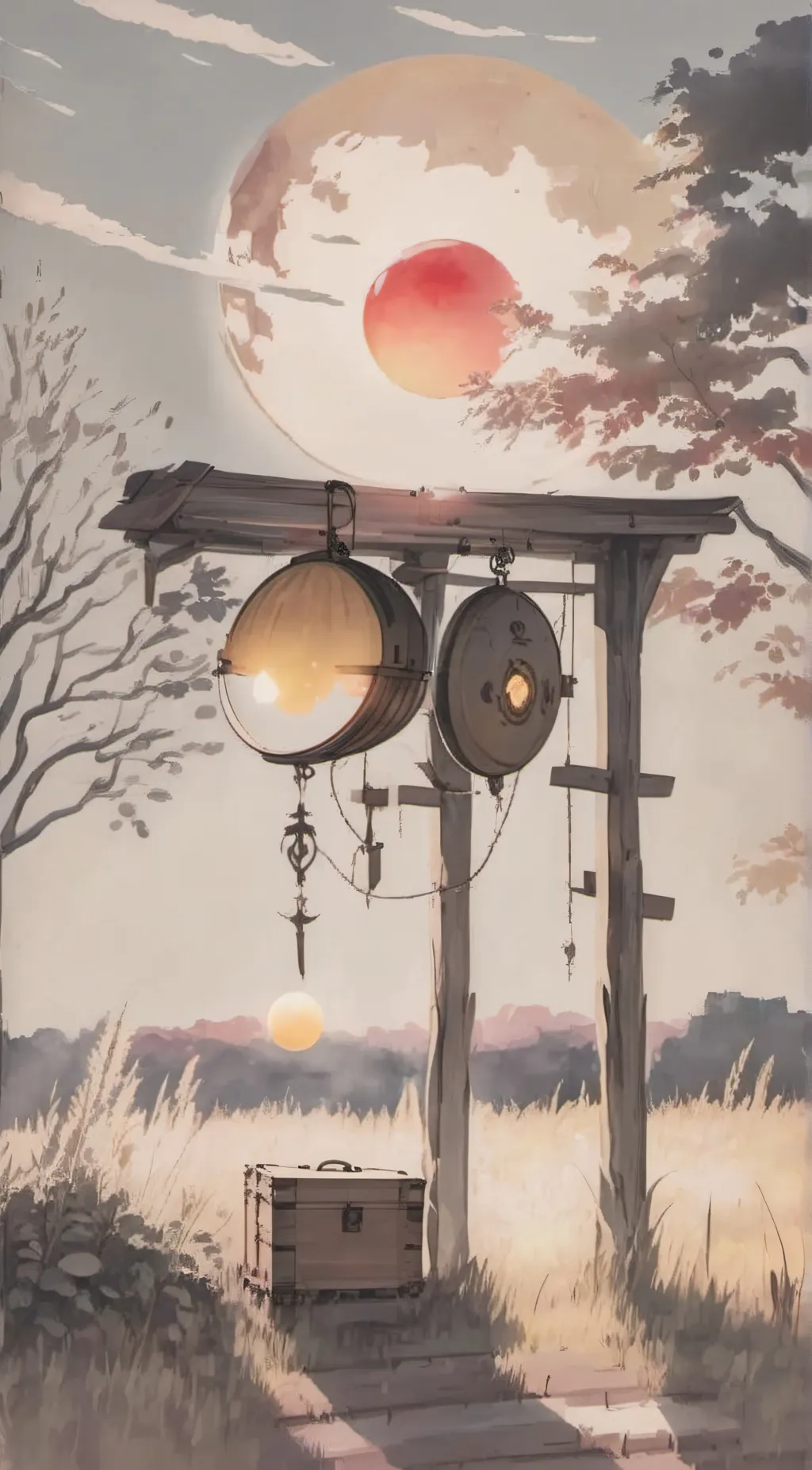 ai character: sun and moon[norm] background