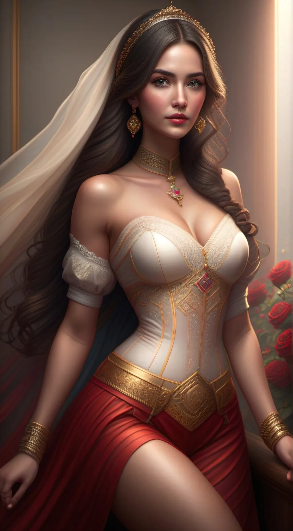 ai character: Aura background