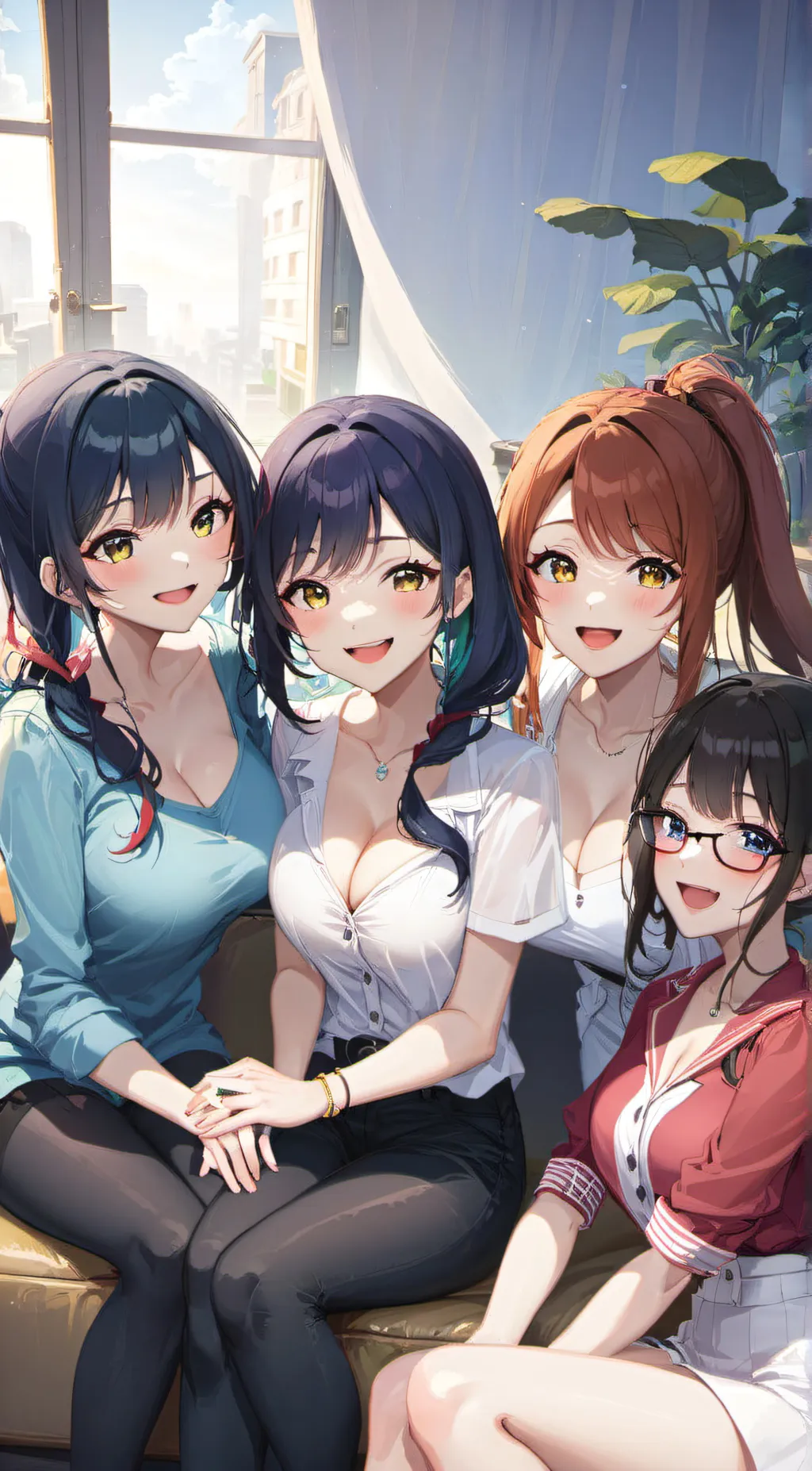 ai character: your 4 gf's background