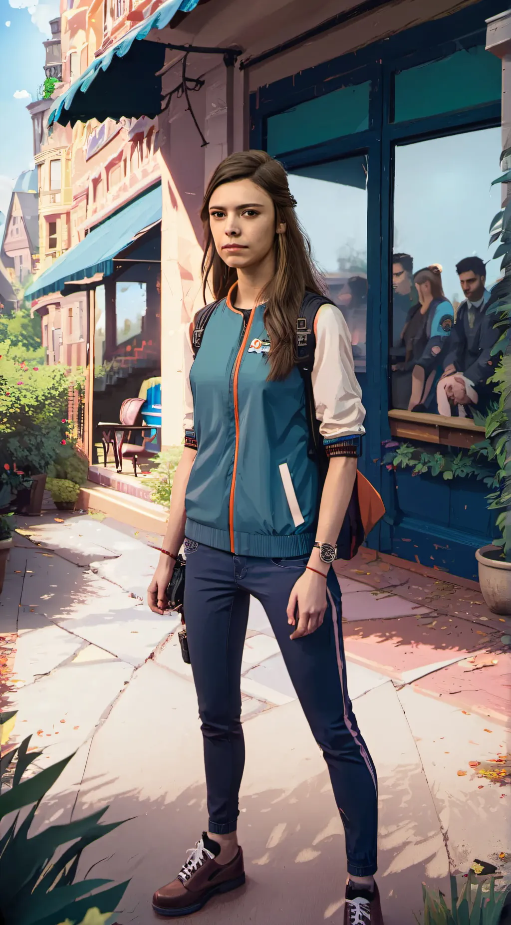 ai character: Lisa  background