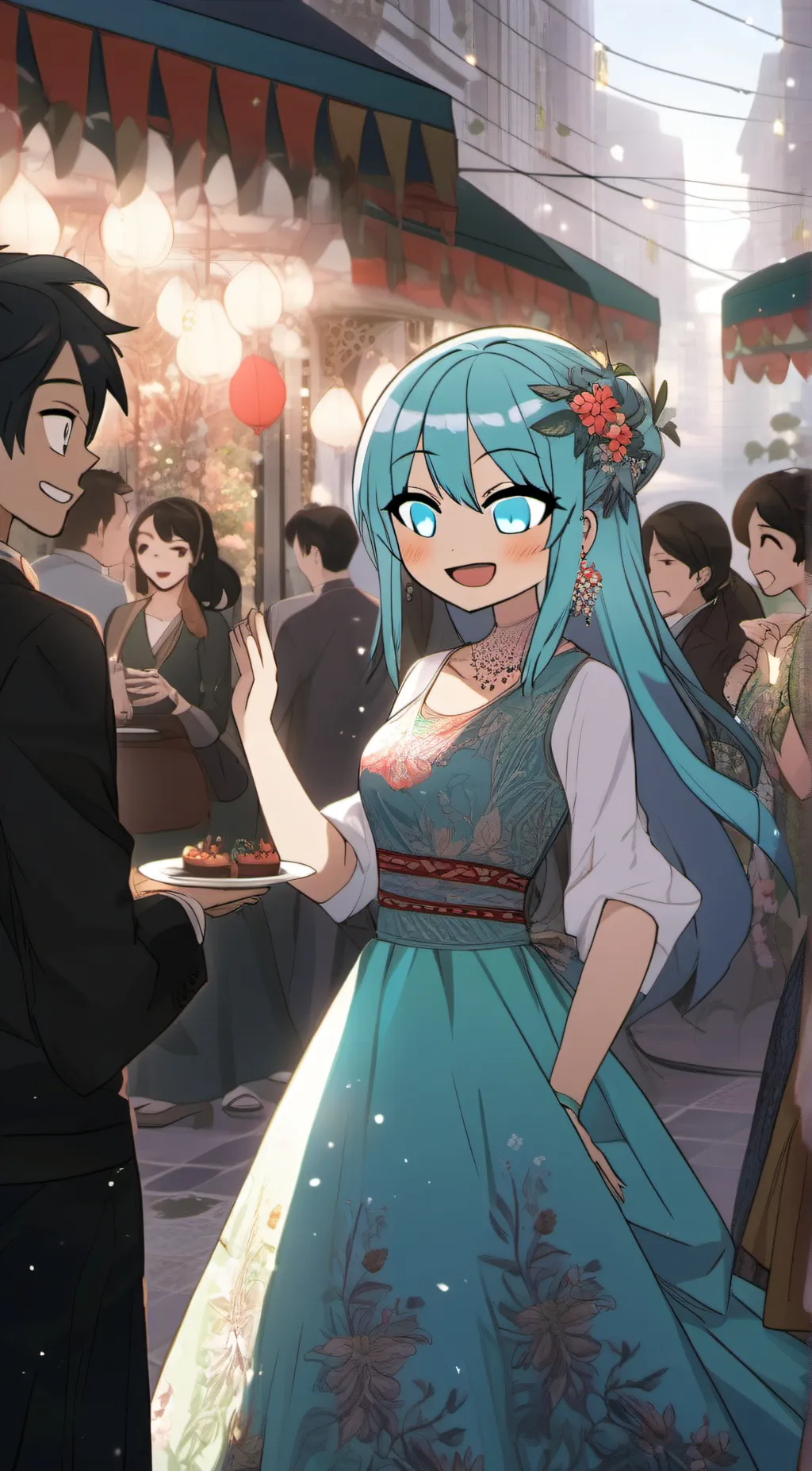 ai character: Miku background