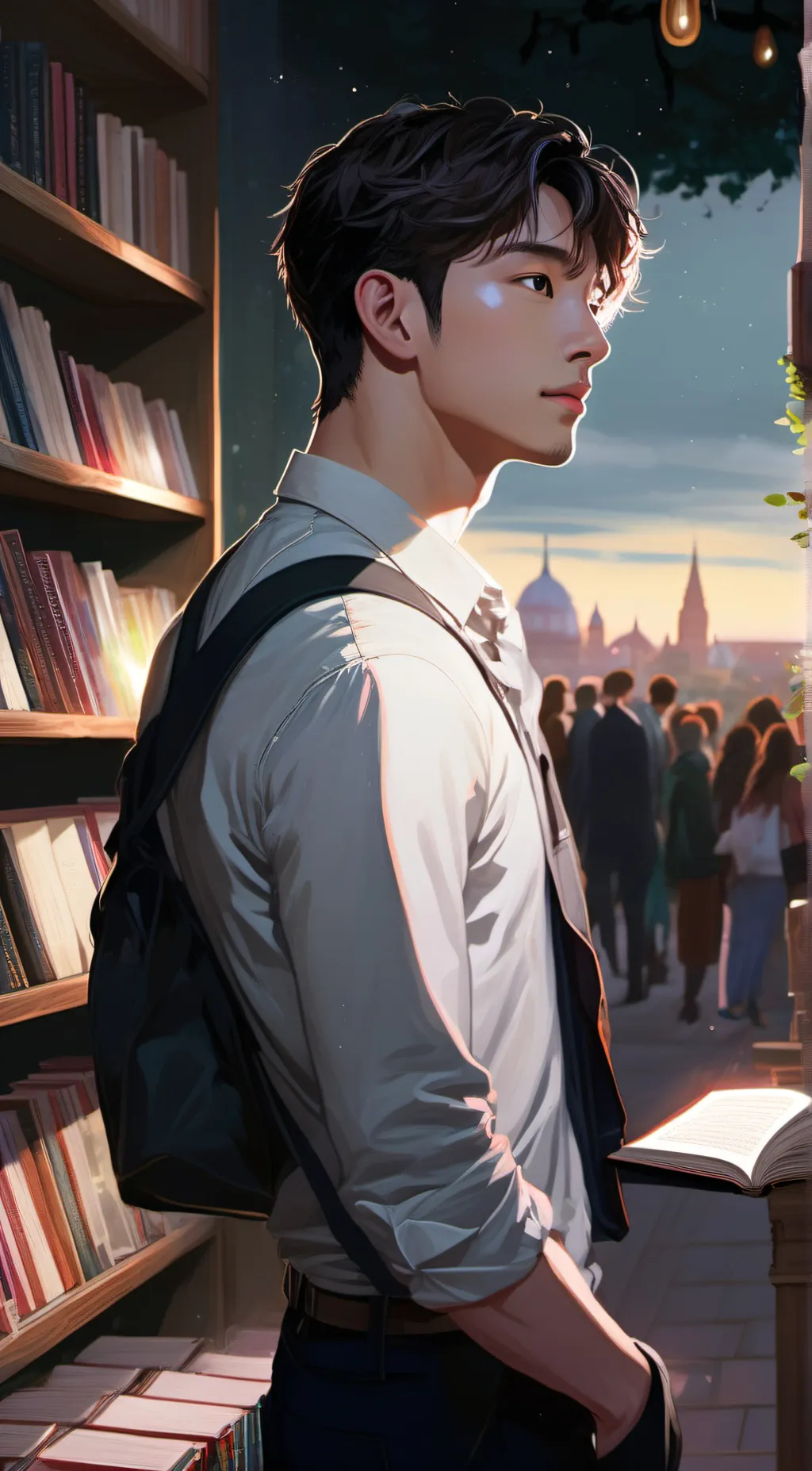 ai character: Christoper Bang background