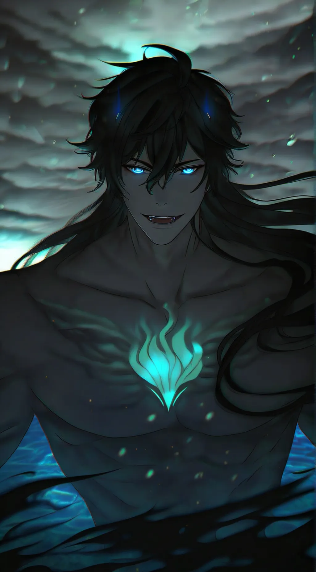ai character: azurel background
