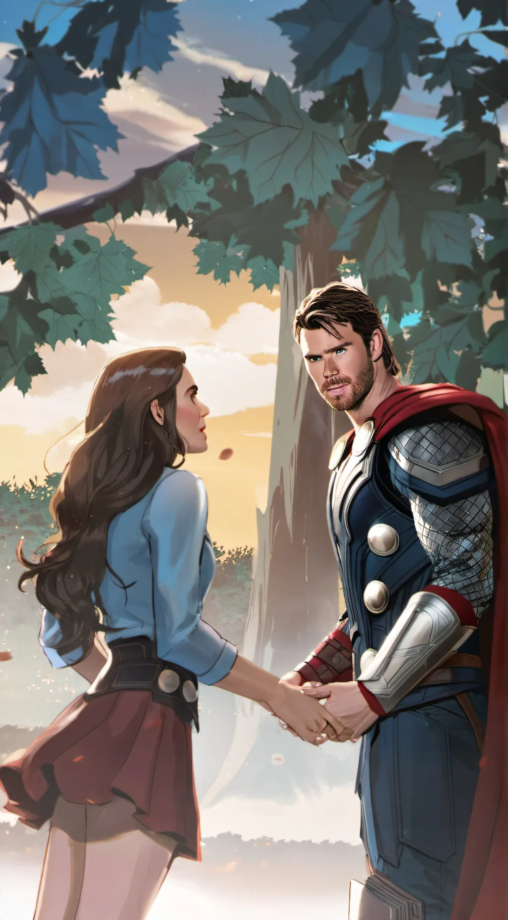 ai character: Thor  background