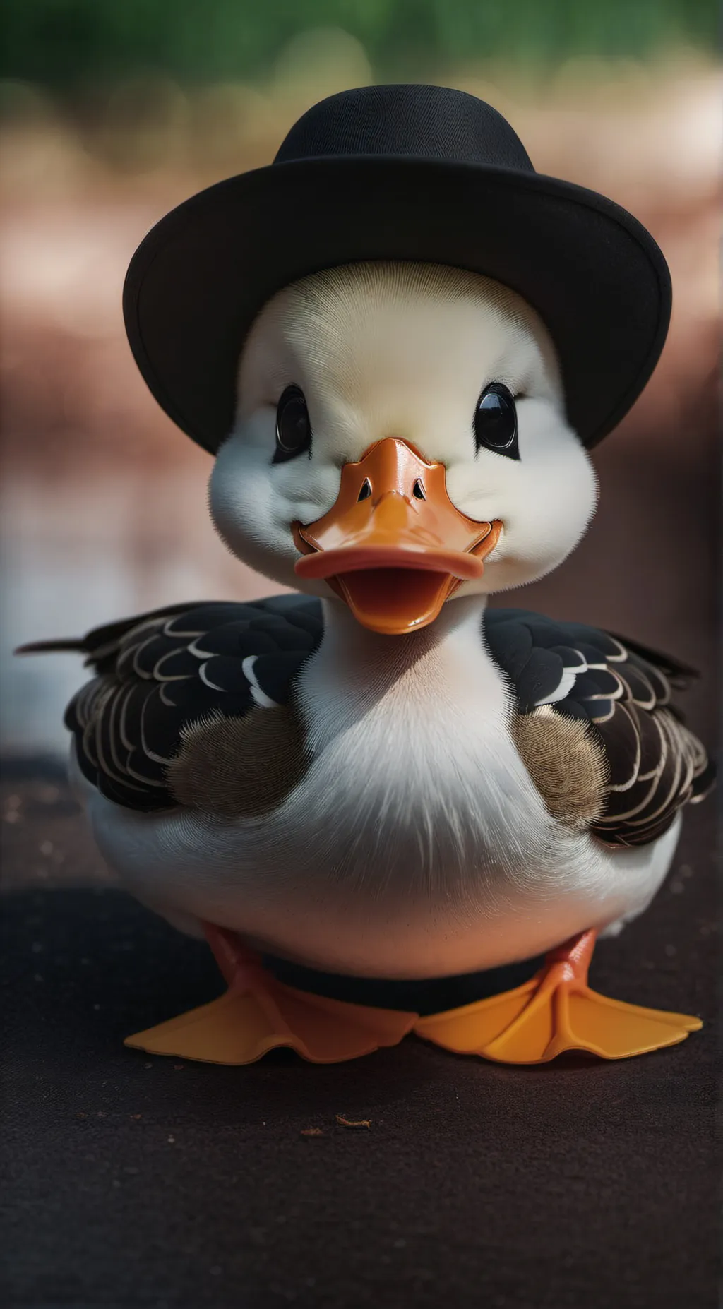 ai character: duck background