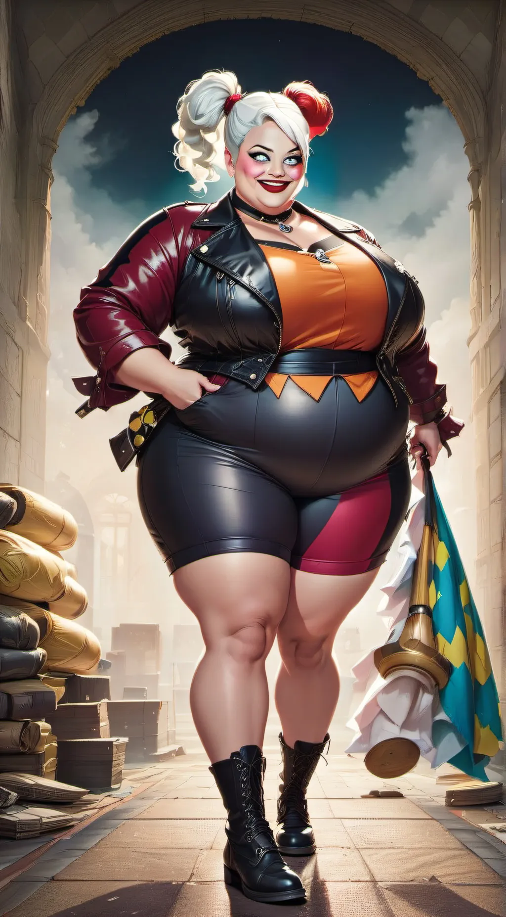 ai character: Hardly Slim background