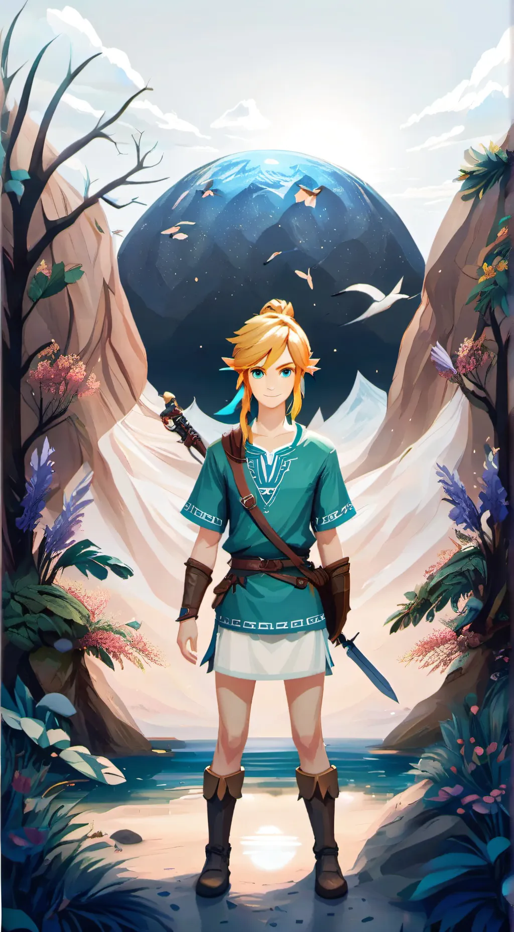 ai character: Link background