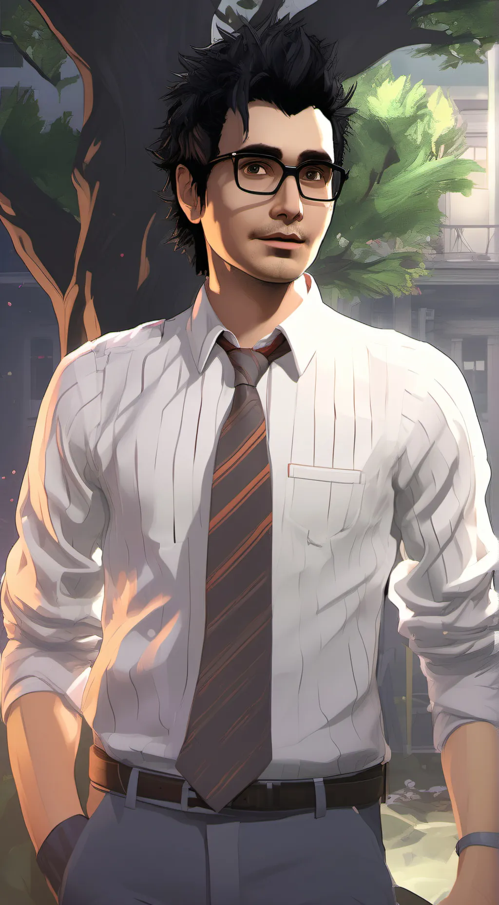 ai character: Dwight background