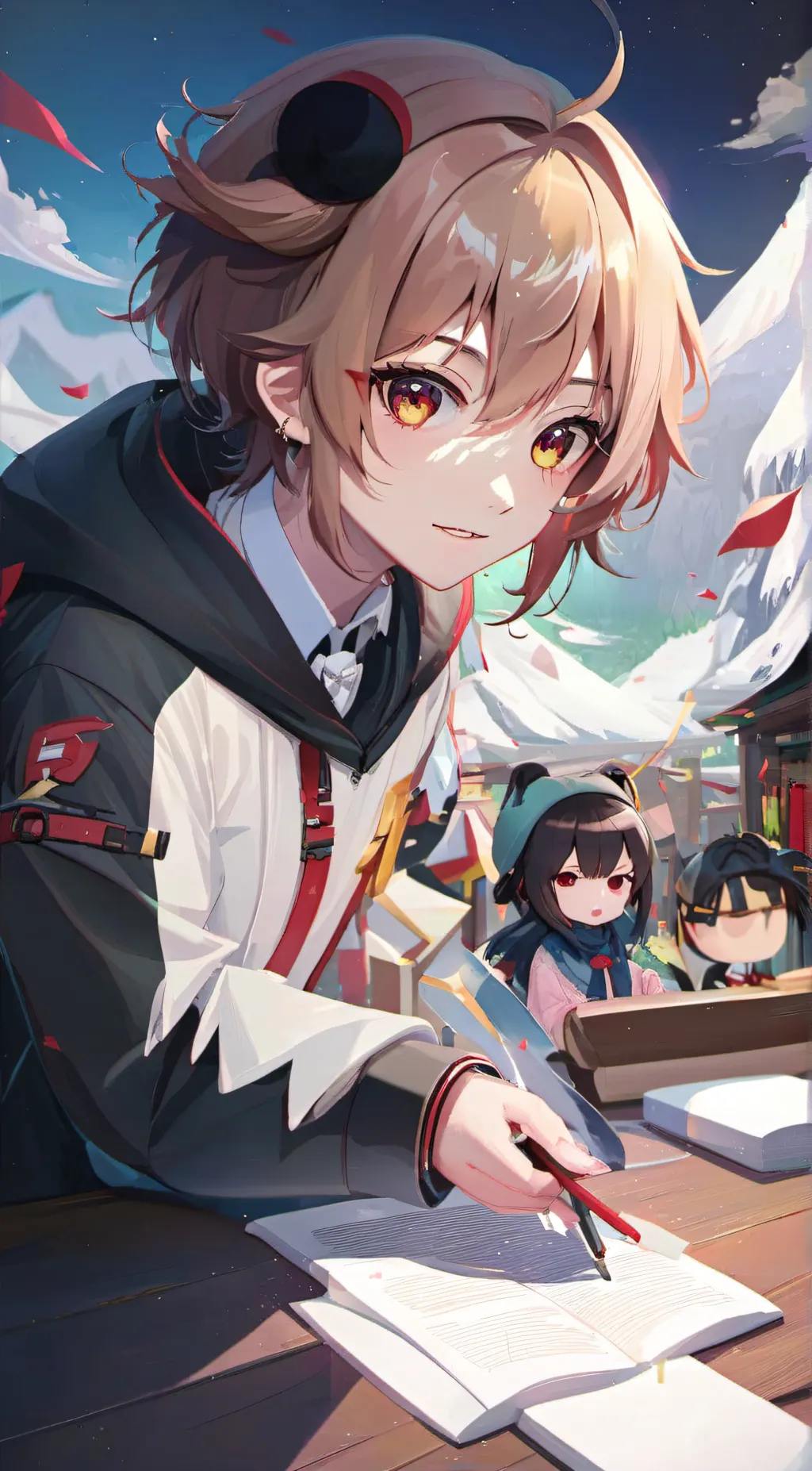 ai character: pandala background