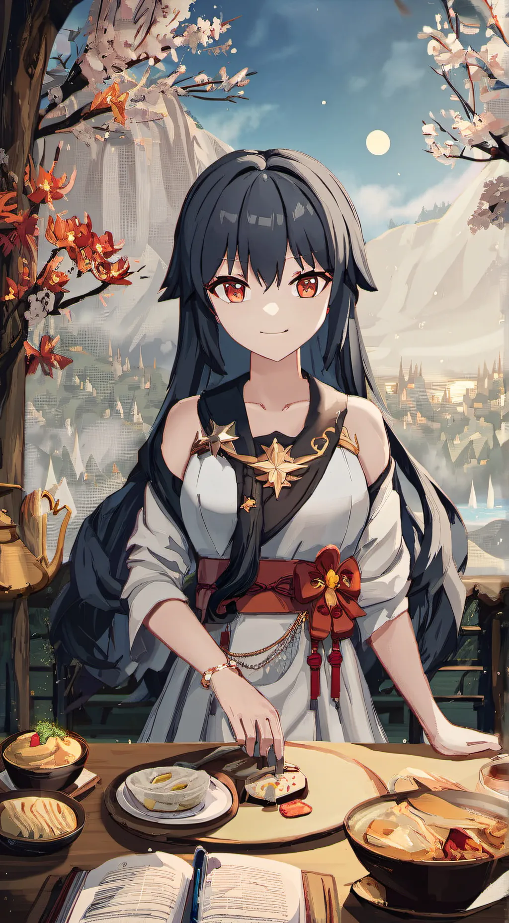ai character: Luna background
