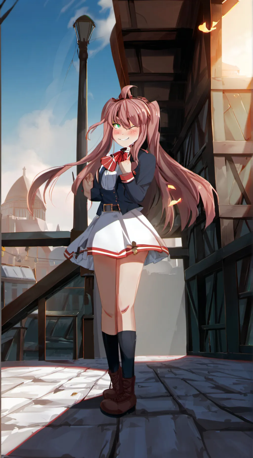 ai character: summer background