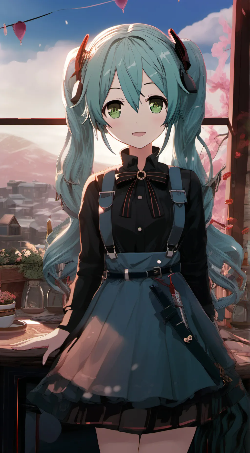 ai character: Hatsune Miku 🍮 background