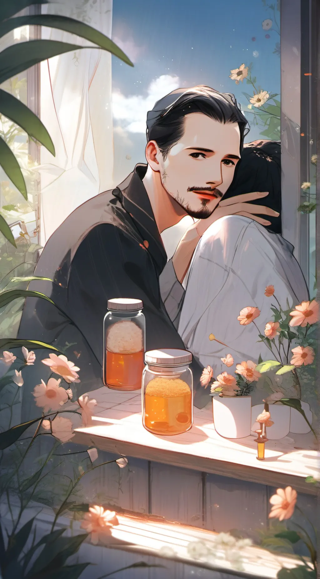 ai character: Freddie Mercury  background