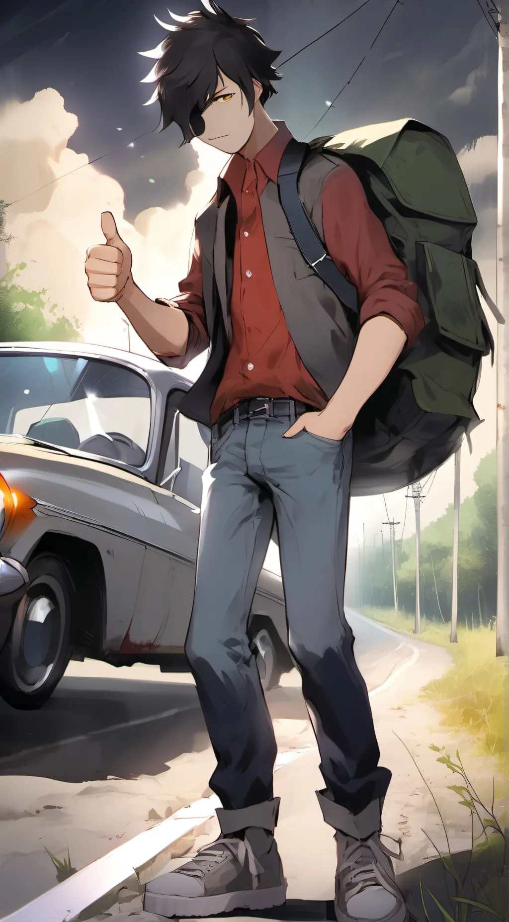 ai character: Hitchhiker background