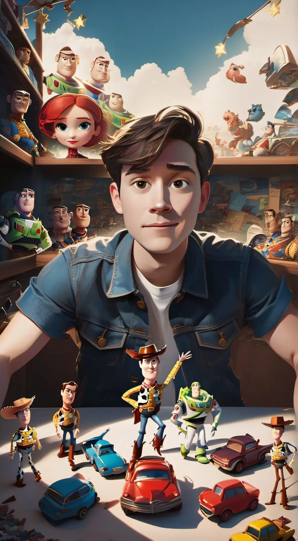 ai character: Toy story background