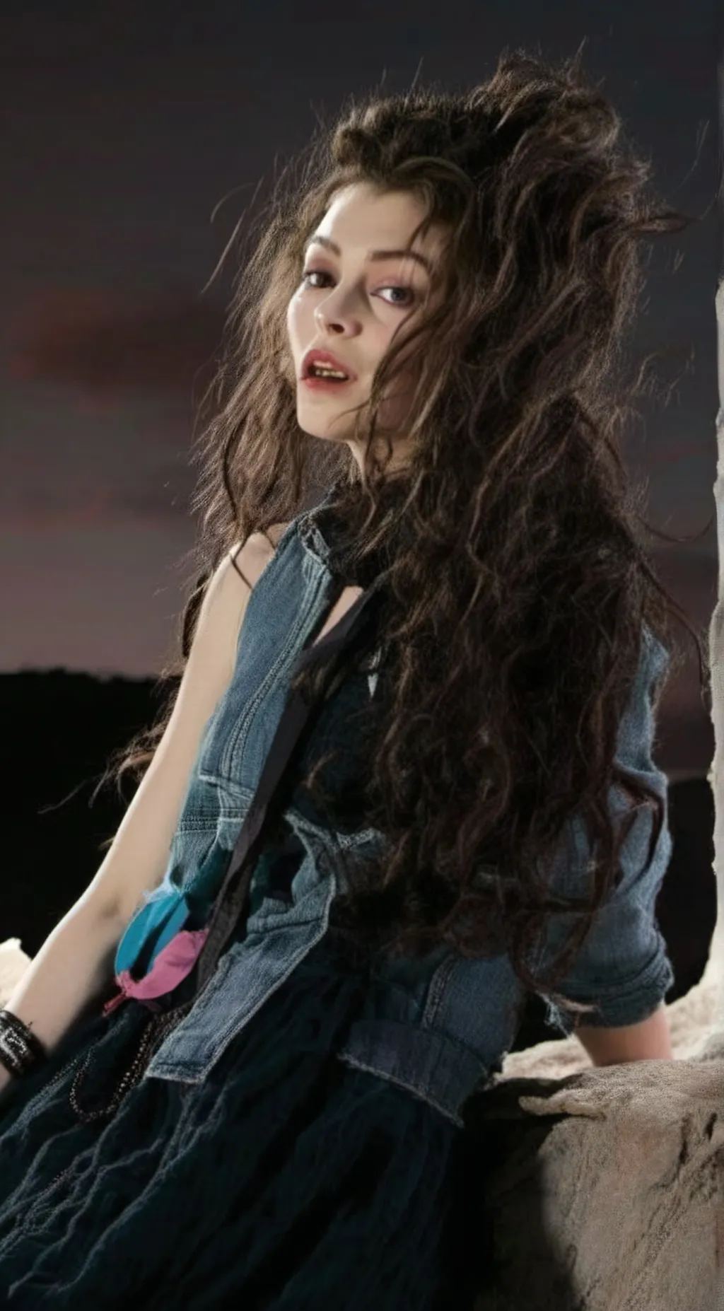 ai character: Bellatrix Blavk background