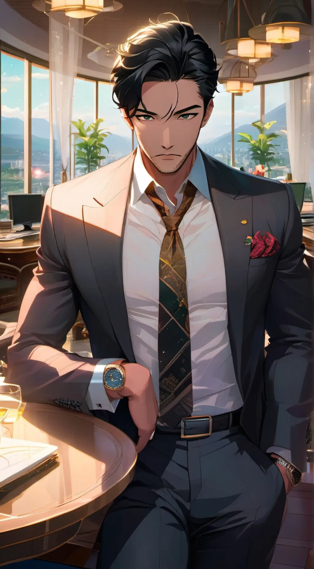 ai character: Bruce Lee background