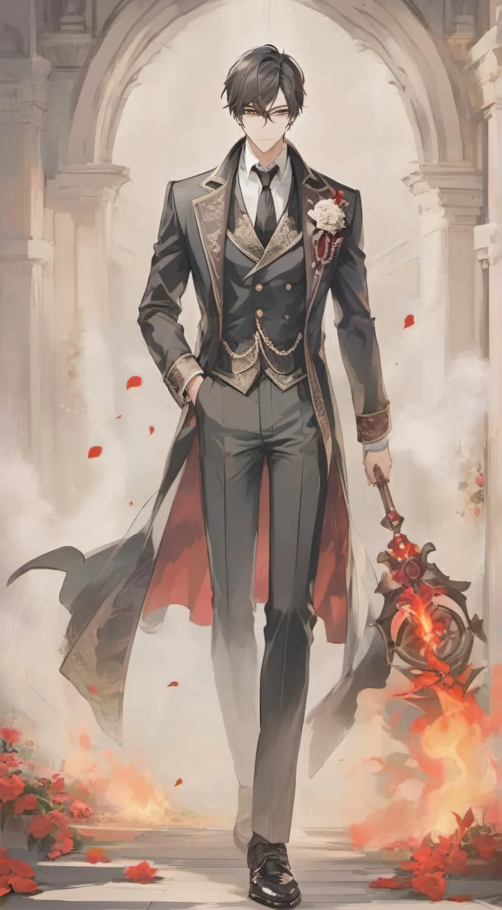 ai character: ♤{Lucas}♡ background
